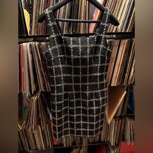 Jason Wu Black Grid Mini Dress